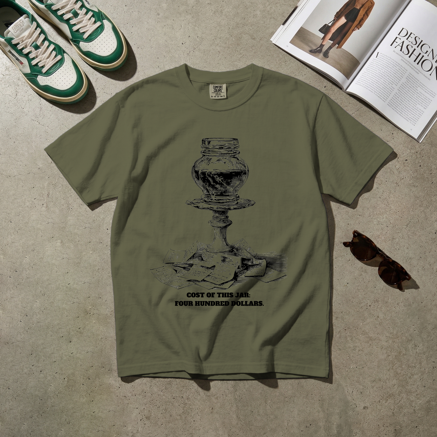 Cost of This Jar: Four Hundred Dollars. Tee