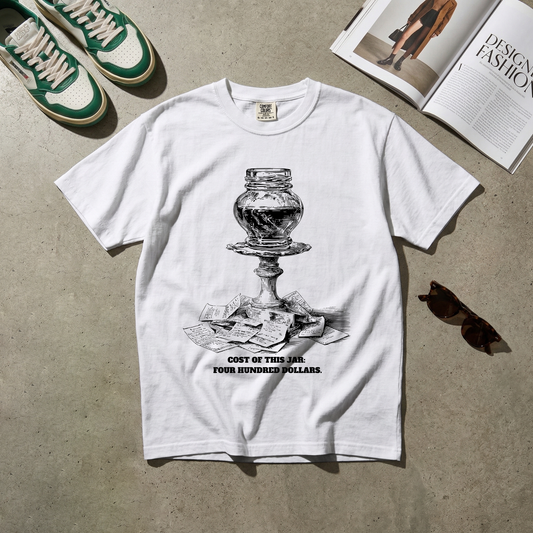 Cost of This Jar: Four Hundred Dollars. Tee